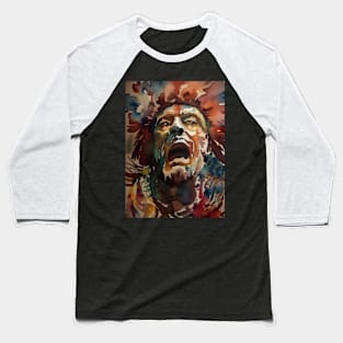 watercolour man's 'scream' Baseball T-Shirt